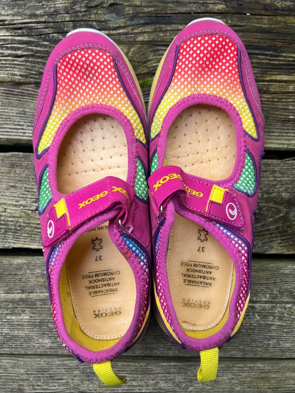 Geox Multicolor Pink Mary Jane summer Sandals